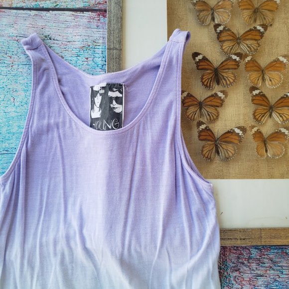 Young Fabulous & Broke Ombre Open Back Tank Top XS - Picture 4 of 9